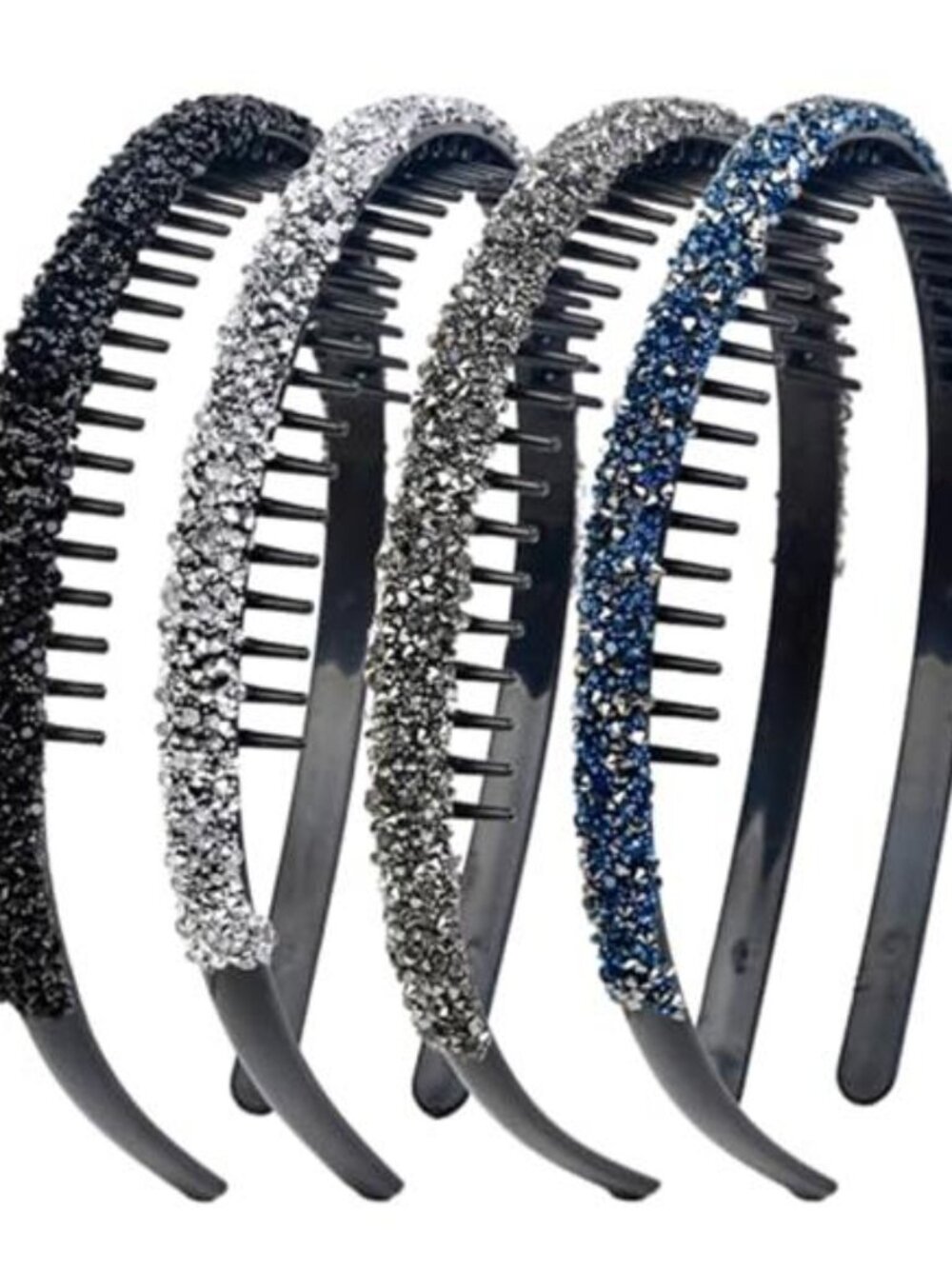 Rhinestone Headband for Women Non Slip Crystal Hairband Sparkly Diamond Hairband